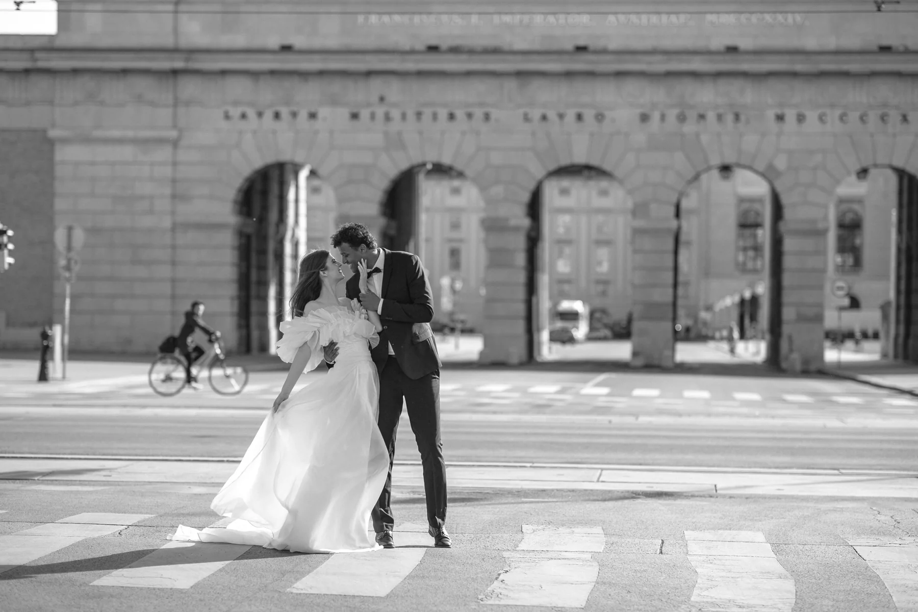Editorial wedding photograph
