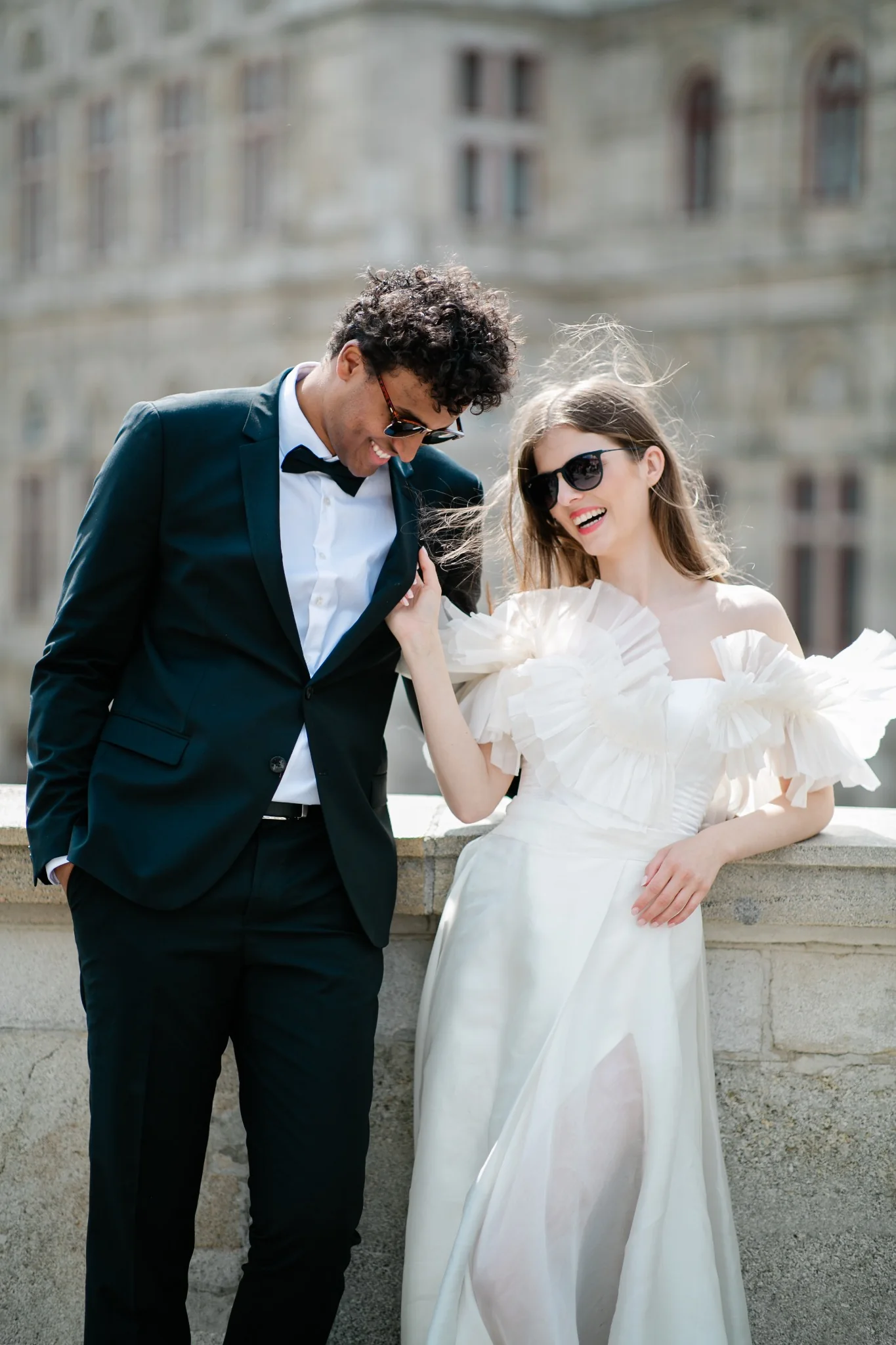 Elegant couple portrait